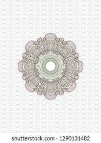 Green and Red rosette or money style emblem