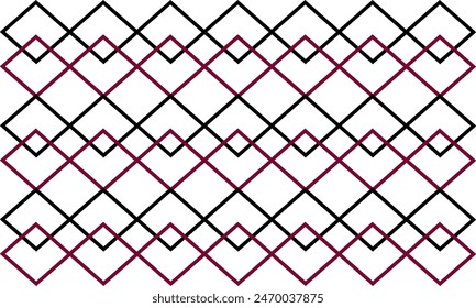 Green and red seamless pattern, metal chain link fence on a white background, link grid red green line abstract geometric seamless pattern minimal graphic ornament. texture with diamonds, mesh, grid