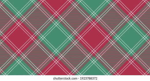 cuadrados verdes y rojos con textura de tela de hilos blancos de tejido tartán de cuadros tradicionales ornamento diagonal repetible para manteles de manteles de chapa camisas ropa de gingham ropa ropa de cama