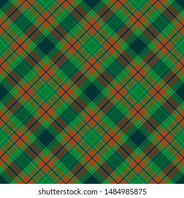 Green and Red Tartan Plaid Scottish Seamless Christmas  Pattern. Texture from tartan, plaid, tablecloths, shirts, clothes, dresses, bedding, blankets and other textile.