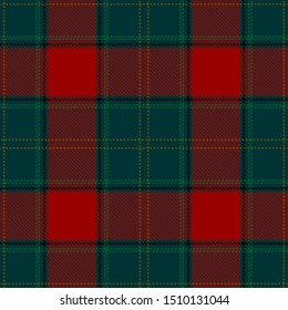 Green and Red Tartan Plaid Scottish Seamless Pattern. Texture from tartan, plaid, tablecloths, shirts, clothes, dresses, bedding, blankets and other textile.