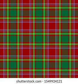 Green and Red Tartan Plaid Scottish Seamless Pattern. Texture from tartan, plaid, tablecloths, shirts, clothes, dresses, bedding, blankets and other textile.