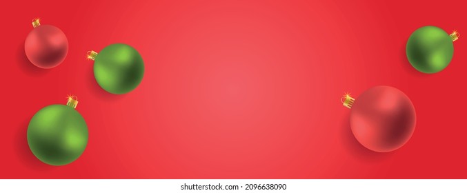 Green and red toys on red backround