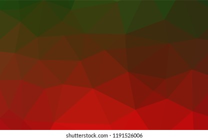Green, Red vector abstract polygonal texture. Glitter abstract illustration with an elegant design. A new texture for your design.
