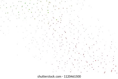 Green, Red vector  cover with spots. Blurred decorative design in abstract style with bubbles. Beautiful design for your business natural advert.