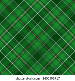 Green,  Red and  White    Tartan  Plaid  Seamless Pattern Background. Flannel  Shirt Tartan Patterns. Trendy Tiles Vector Illustration for Wallpapers.