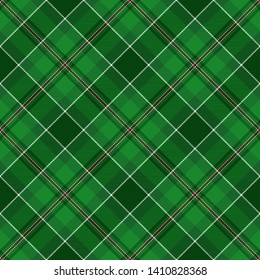 Green,  Red and  White    Tartan  Plaid  Seamless Pattern Background. Flannel  Shirt Tartan Patterns. Trendy Tiles Vector Illustration for Wallpapers.
