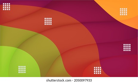 Green red and yellow curves background nice for wallpaper or banner