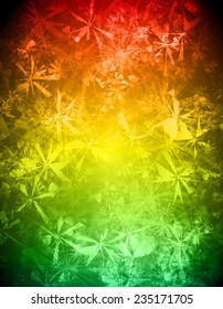 Green red yellow Defocused Light, Flickering Lights, Vector abstract festive background with bokeh defocused lights. 