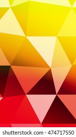 green, red, yellow polygonal geometric banner with rumpled triangular low poly origami style background. vector illustration. for your idea business, wallpaper, web-design.