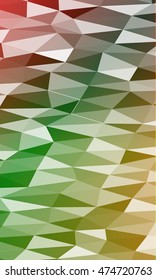 green, red, yellow polygonal geometric banner with rumpled triangular low poly origami style background. vector illustration. for your idea business, wallpaper, web-design.