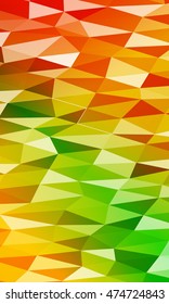 green, red, yellow polygonal geometric banner with rumpled triangular low poly origami style background. vector illustration. for your idea business, wallpaper, web-design.