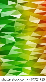 green, red, yellow polygonal geometric banner with rumpled triangular low poly origami style background. vector illustration. for your idea business, wallpaper, web-design.