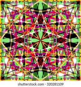 green red yellow and white lines geometric beautiful background vector illustration