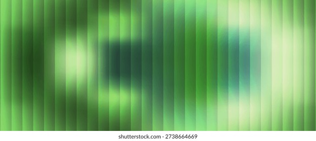 Green reeded glass texture with vertical lines. Translucent green glass surface for modern design and architecture.eps,10

