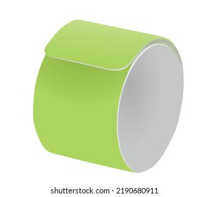 Grüner reflektierender Handband. Vektorgrafik