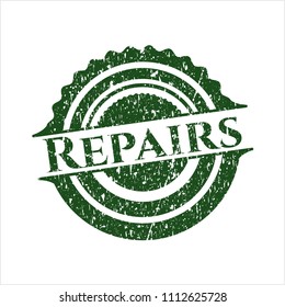  Green Repairs distressed with rubber seal texture