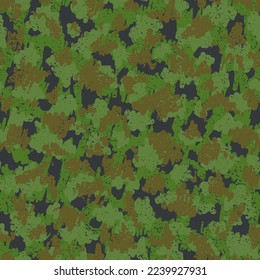 Green Repeated Army Graphic Background. Camouflage Texture Beige Seamless Monochrome Vector Print. Khaki Repeated Circle Graphic Pattern. Brown Camouflage Seamless Pattern. Camoflage
