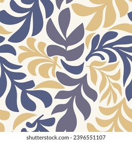 Green Repeated Color Bloom Flora Lines Pattern. Pastel Seamless Nature Artistic Plant Element Texture. Vibrant Camouflage Summer Jungle Textile Background.