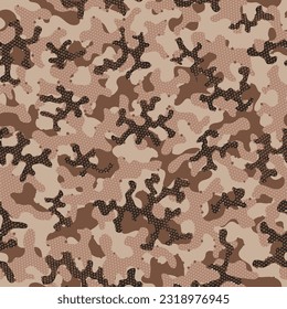 Green Repeated Creative Graphic Texture. Khaki Camouflage Seamless Pattern. Desert Seamless Army Vector Camouflage. Camouflage Seamless Autumn Repeated Camo Graphic Wallpaper. Camoflage