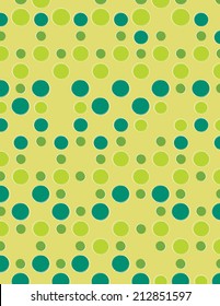 Green repeating circle pattern with green background