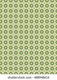 Green repeating circle pattern used to create background 
