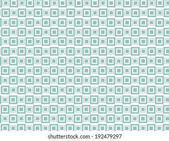 Green repeating square pattern with white background