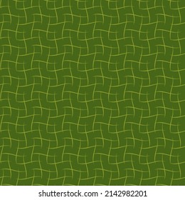 green repetitive background with intersecting curves. wavy stylish texture. vector seamless pattern. fabric swatch. wrapping paper. continuous design template for home decor, apparel, textile, cloth