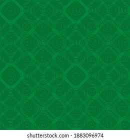 green repetitive background with vector arcs. abstract seamless pattern. fabric swatch. wrapping paper. continuous print. geometric shapes. design element for textile, decor, apparel, phone case