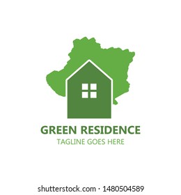 Green Residence logo vector template