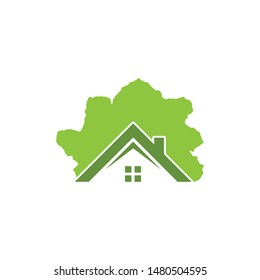 Green Residence logo vector template