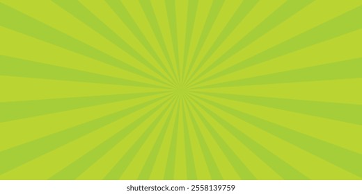 green retro background with rays or stripes in the centre