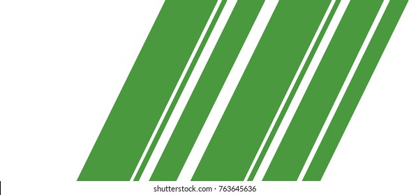Green Retro Style Diagonal Lines