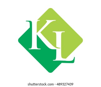 green rhombus typography icon
