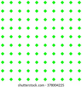 Green rhombuses on a white background