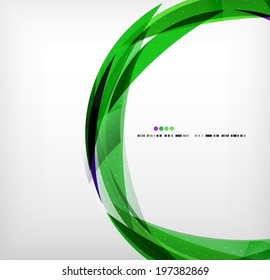 Anillo verde - plantilla de diseño de forma de burbuja abstracta de negocios