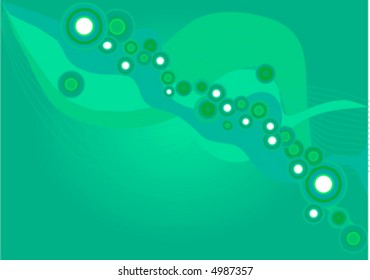 green rings background