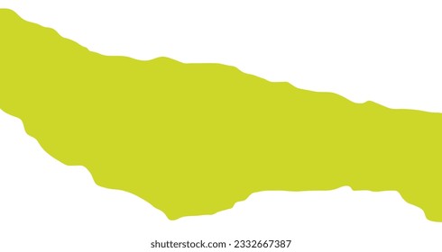 Dekorationselement aus grünem Ripppapier