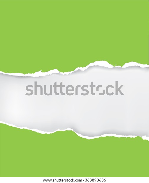 Green ripped\
paper.\
Illustration of green ripped paper with place for your\
image or text. Vector\
available.\
