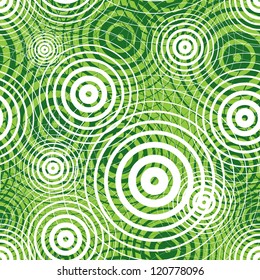 Green ripple seamless pattern, vector background.