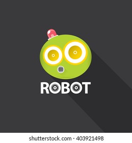 green robot head 