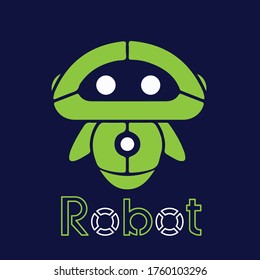 Vorlagendesign für grüne Robot-Logos