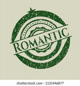 Green Romantic rubber grunge texture seal