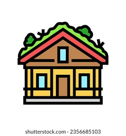 green roof environmental color icon vector. green roof environmental sign. isolated symbol illustration