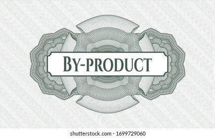 Rosette verde. Ilustración lineal. con subproducto de texto dentro