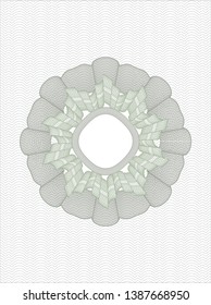 Green rosette. Linear Illustration. Vector, Detailed.