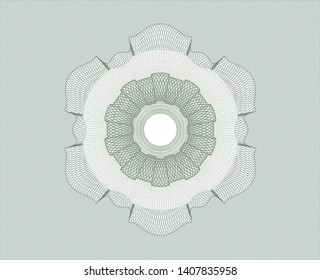 Green rosette. Linear Illustration. Vector, Detailed.