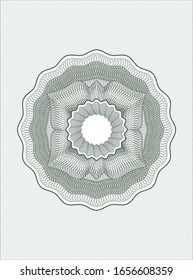 Green rosette. Linear Illustration. Vector, Detailed.
