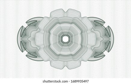 Green rosette. Linear Illustration. Vector. Detailed.