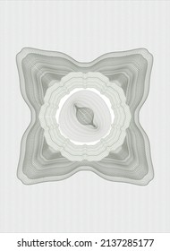 Green rosette. Linear Illustration. Vector, Detailed. 